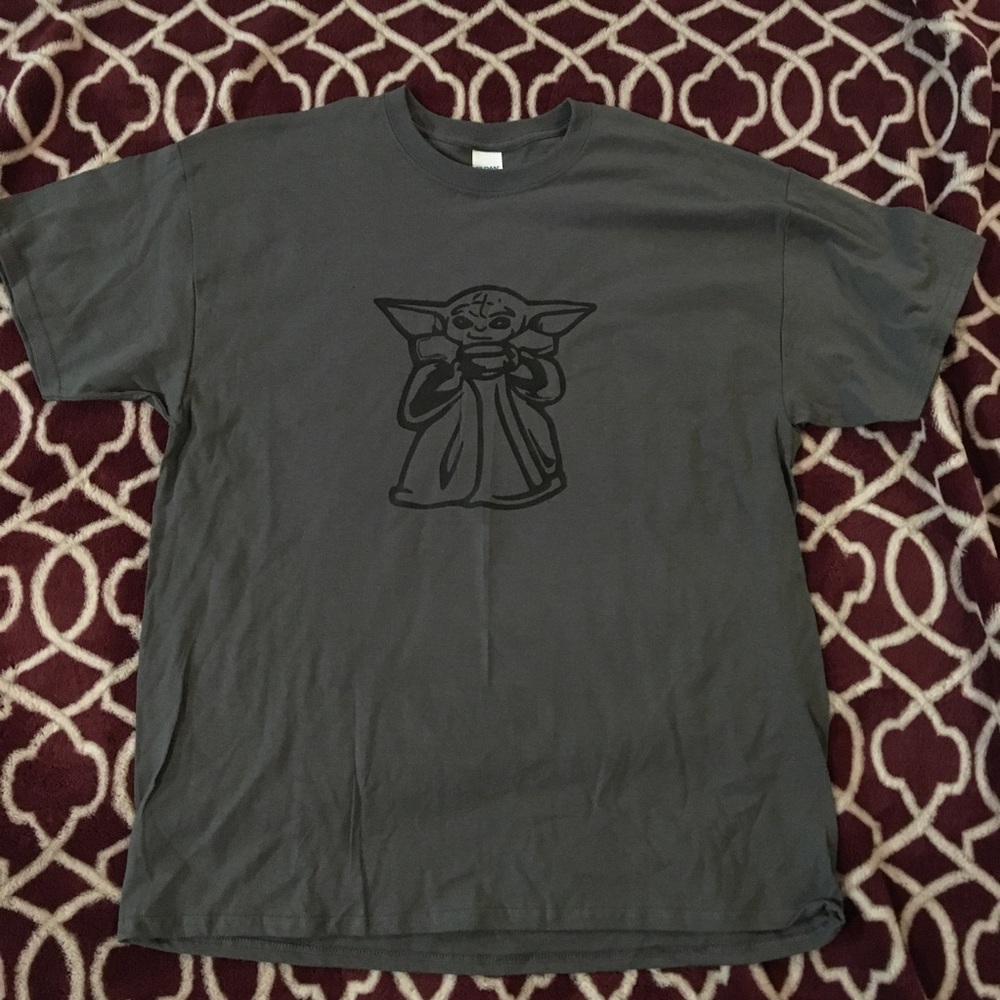 Baby Yoda Sipping Tee Shirt